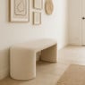 Bank Sara bouclé - beige - 45x120x44 cm