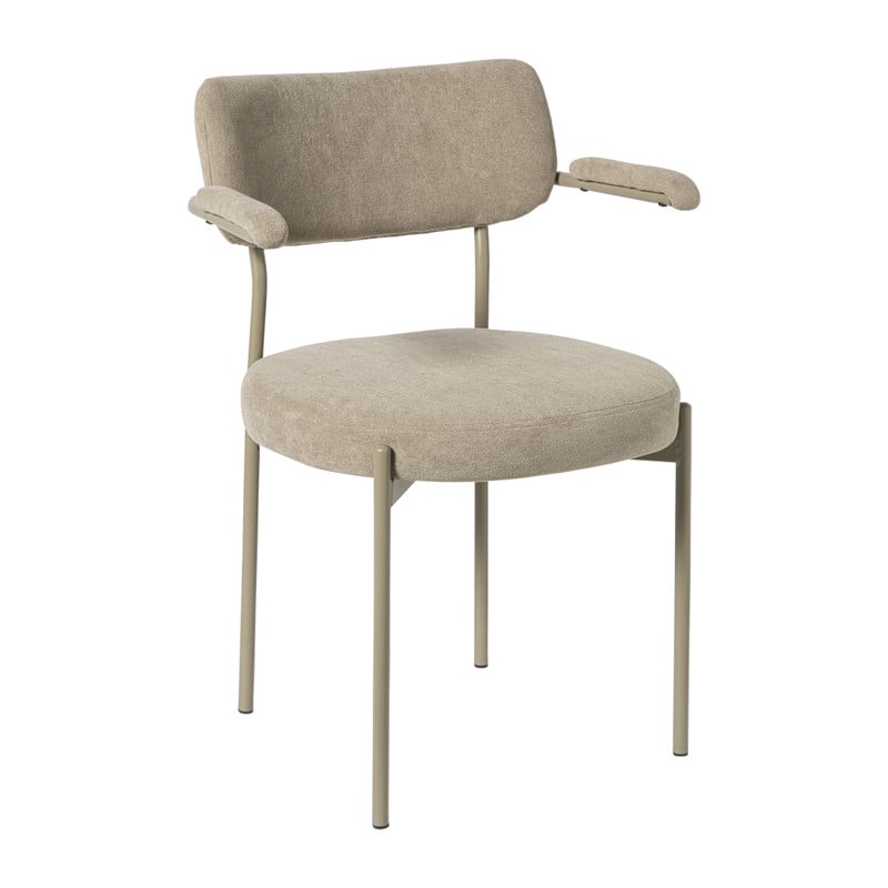 Eetkamerstoel Elvis - beige - 79x57x52 cm