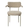 Eetkamerstoel Elvis - beige - 79x57x52 cm