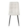 Eetkamerstoel chenille - beige - 90x53.5x44.5 cm