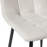 Eetkamerstoel chenille - beige - 90x53.5x44.5 cm