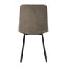 Eetkamerstoel chenille - bruin - 90x53.5x44.5 cm