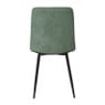 Eetkamerstoel chenille - groen - 90x53.5x44.5 cm