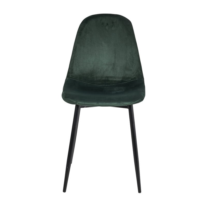 Eetkamerstoel Ivy - velvet groen - 88x44x53 cm 