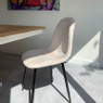 Eetkamerstoel Ivy velvet - beige - 88x44x53 cm 
