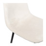 Eetkamerstoel Ivy velvet - beige - 88x44x53 cm 