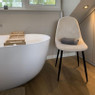 Eetkamerstoel Ivy velvet - beige - 88x44x53 cm 