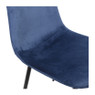 Eetkamerstoel Ivy velvet - donkerblauw - 88x44x53 cm 
