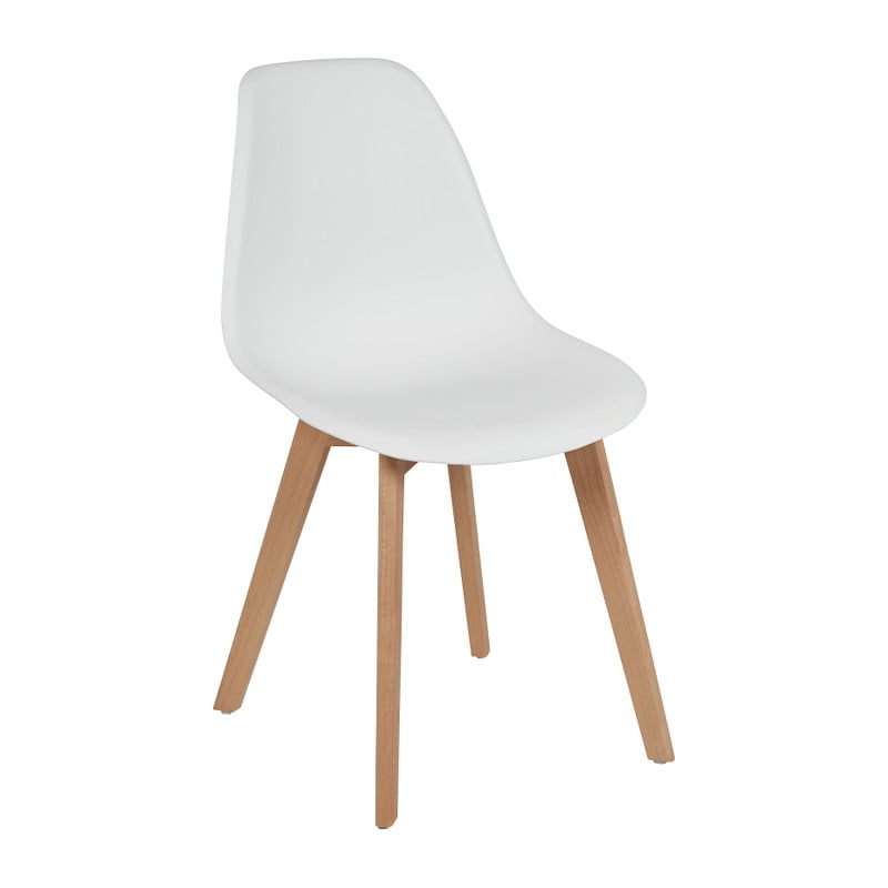 Eetkamerstoel Linde - wit - 52x47x83 cm 