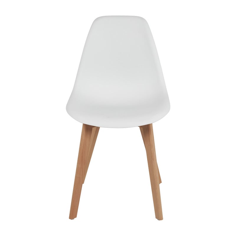 Eetkamerstoel Linde - wit - 52x47x83 cm 