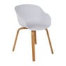 Eetkamerstoel Linde met armleuning - wit - 58x57x78 cm