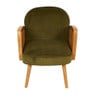 Fauteuil Batavia met webbing - groen - 61x72x76 cm 