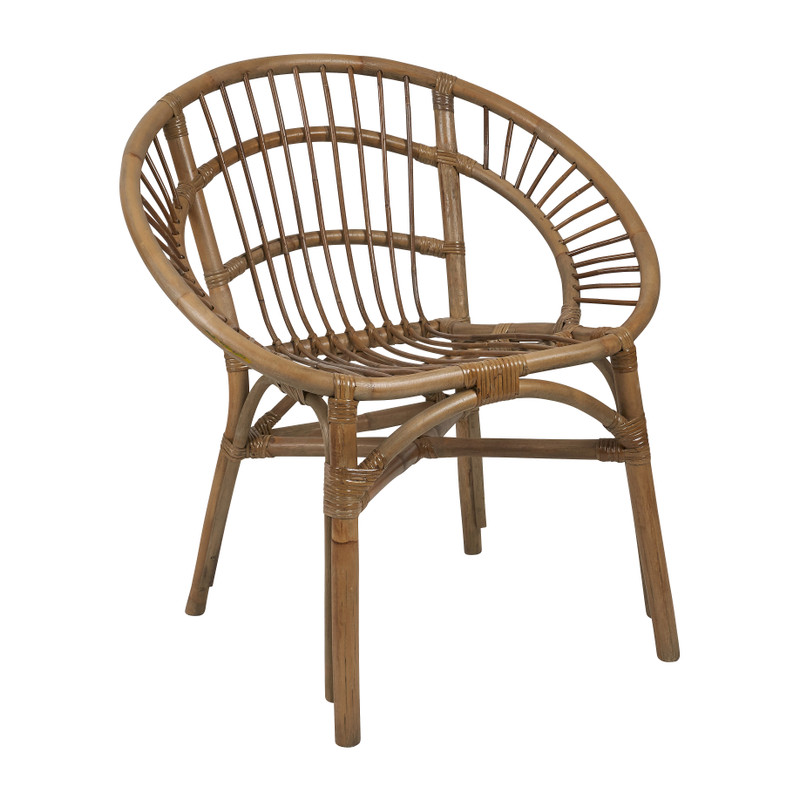 Rotan stoel  Kubu - 70x63x77 cm