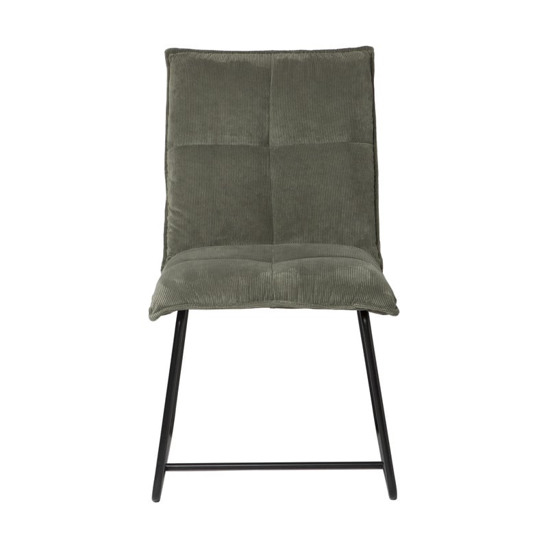 Eetkamerstoel Olivia - groen - 58x48x84 cm 