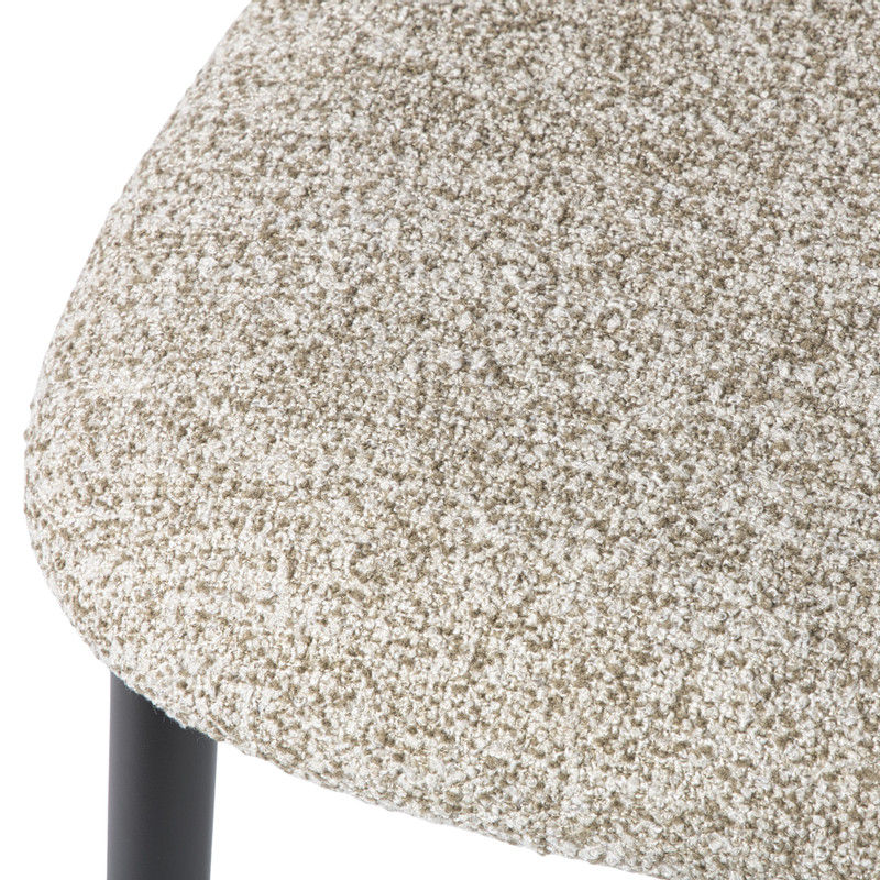 Eetkamerstoel Novi - beige/zwart - 74x51.5x51 cm