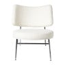 Fauteuil Amber - wit/zilverkleurig - 71.5x63x70.5 cm