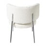 Fauteuil Amber - wit/zilverkleurig - 71.5x63x70.5 cm