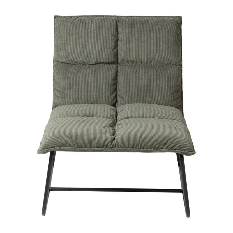 Fauteuil Olivia - groen - 70x64x75 cm 
