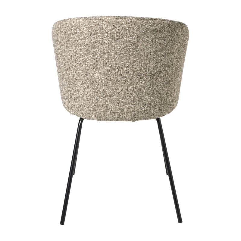 Eetkamerstoel Irene - bruin/zwart - 77x56.5x51 cm