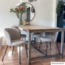 Eetkamerstoel Irene - bruin/zwart - 77x56.5x51 cm