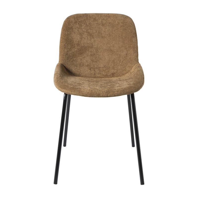Eetkamerstoel Remi - bruin/zwart - 81.5x58x48 cm