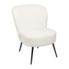 Fauteuil teddy - wit - 77x69x60 cm 