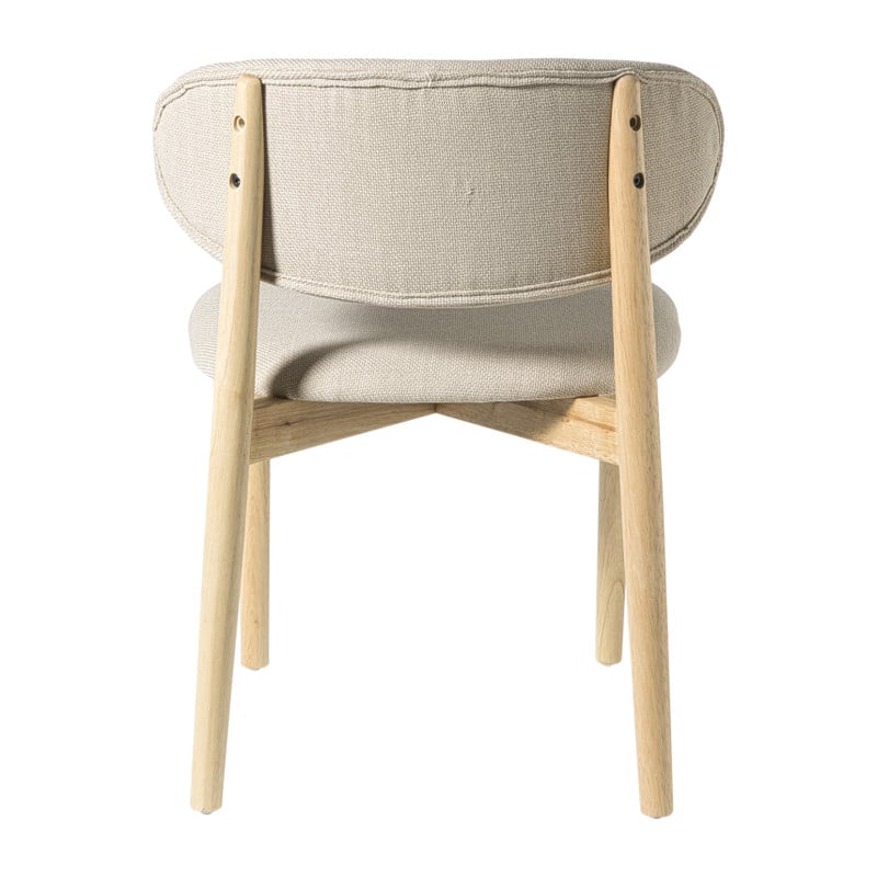 Eetkamerstoel Niki - wit - 78x55x54 cm
