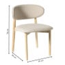Eetkamerstoel Niki - wit - 78x55x54 cm