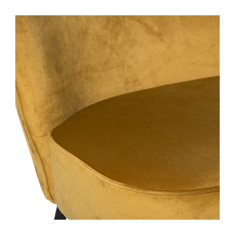 Fauteuil Frida - geel - 77x69x60 cm 