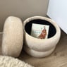 Opbergpoef bubbles - beige - ø41x41 cm