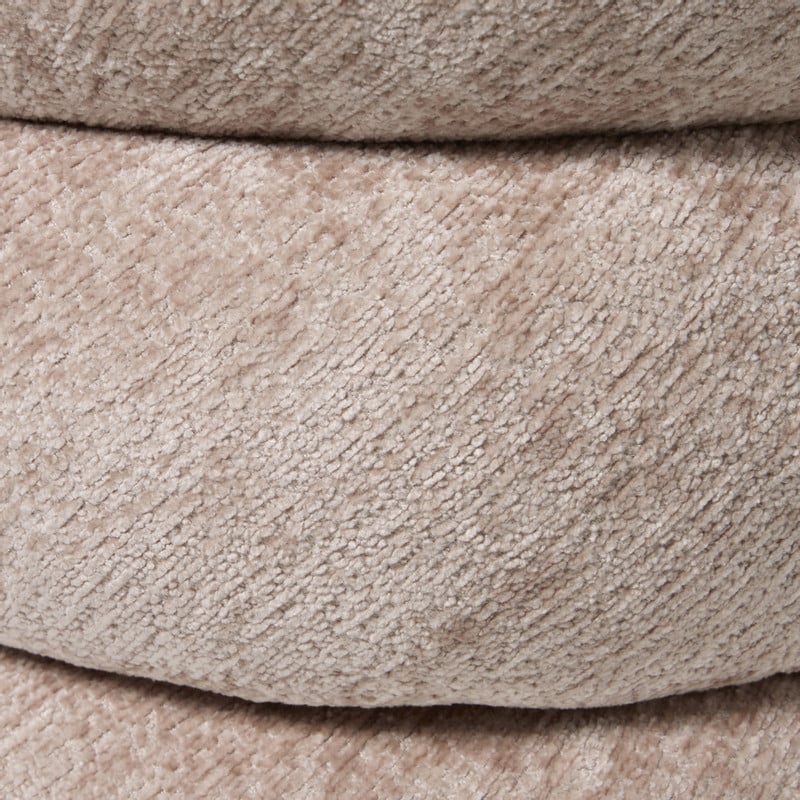 Opbergpoef bubbles - taupe - ø38x38 cm
