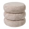 Opbergpoef bubbles - taupe - ø38x38 cm