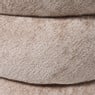Opbergpoef bubbles - taupe - ø38x38 cm