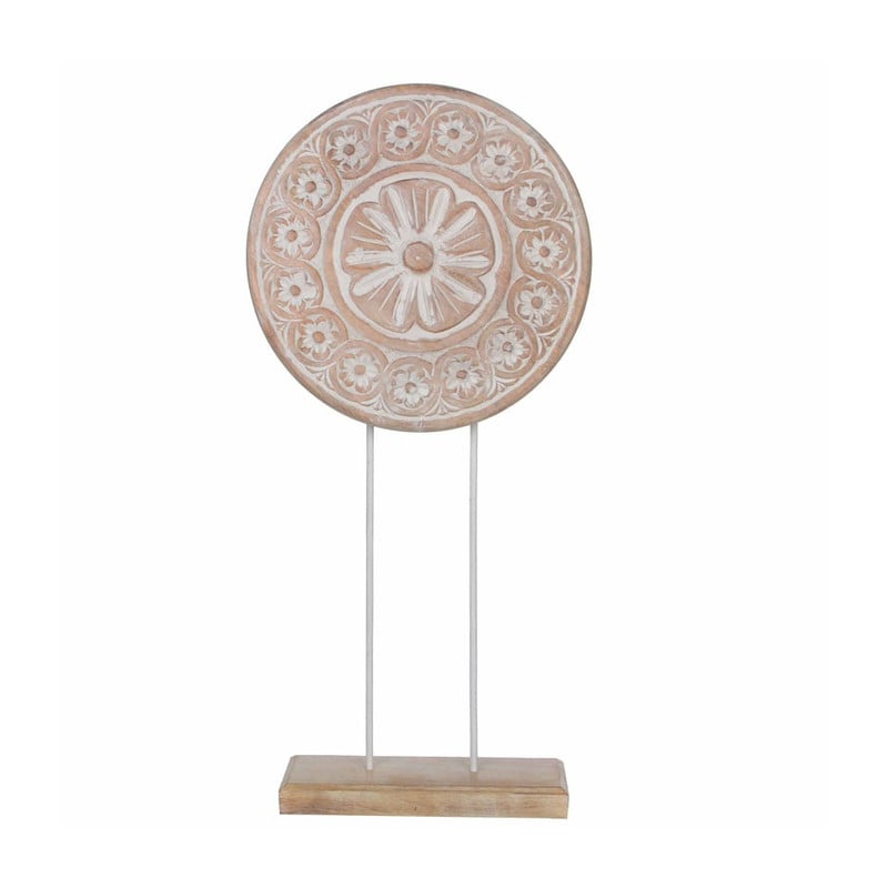 Mica Decorations beeld - white wash - 63 cm