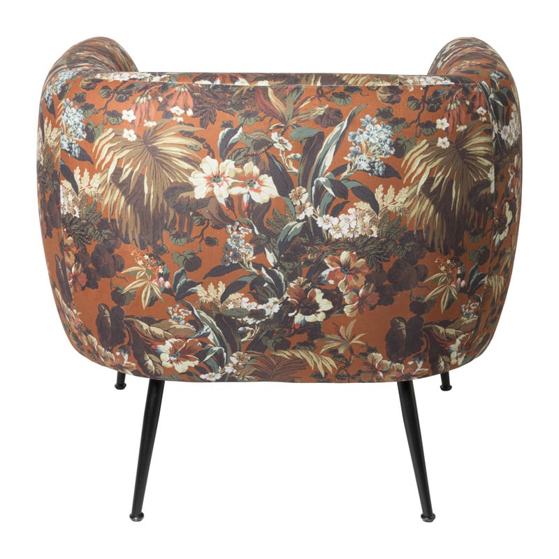 Armfauteuil Frida - gebloemd - 69x75x71 cm
