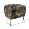 Armfauteuil Frida - jungle - 69x75x71 cm