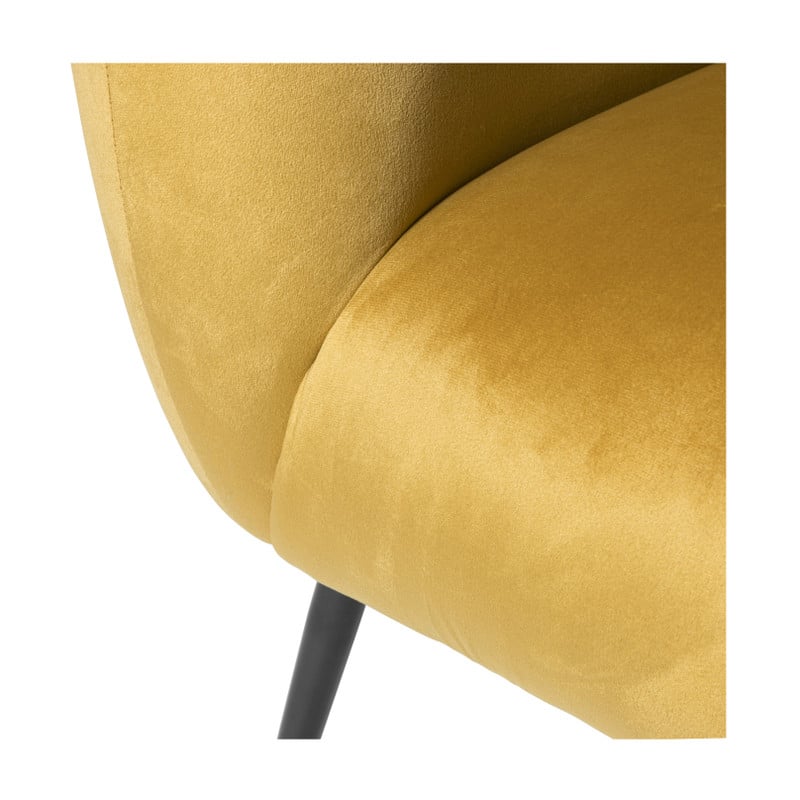 Armfauteuil Frida - geel - 69x75x71 cm