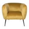 Armfauteuil Frida - geel - 69x75x71 cm
