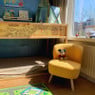 Fauteuil Sita - geel - 69x56x66 cm