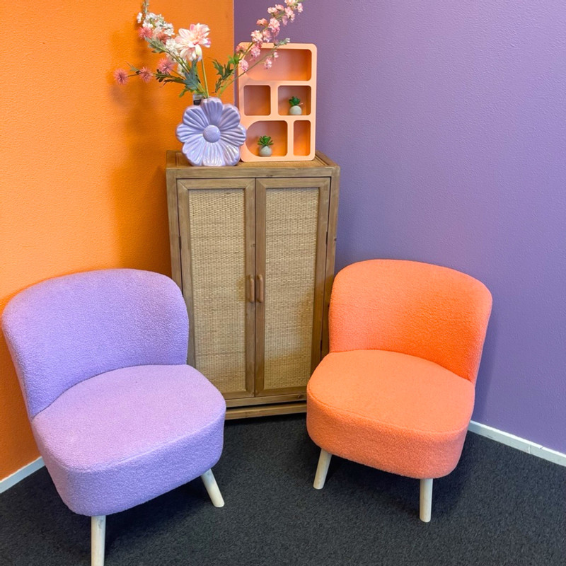 Fauteuil Sita - peach - 69x56x66 cm