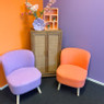 Fauteuil Sita - peach - 69x56x66 cm