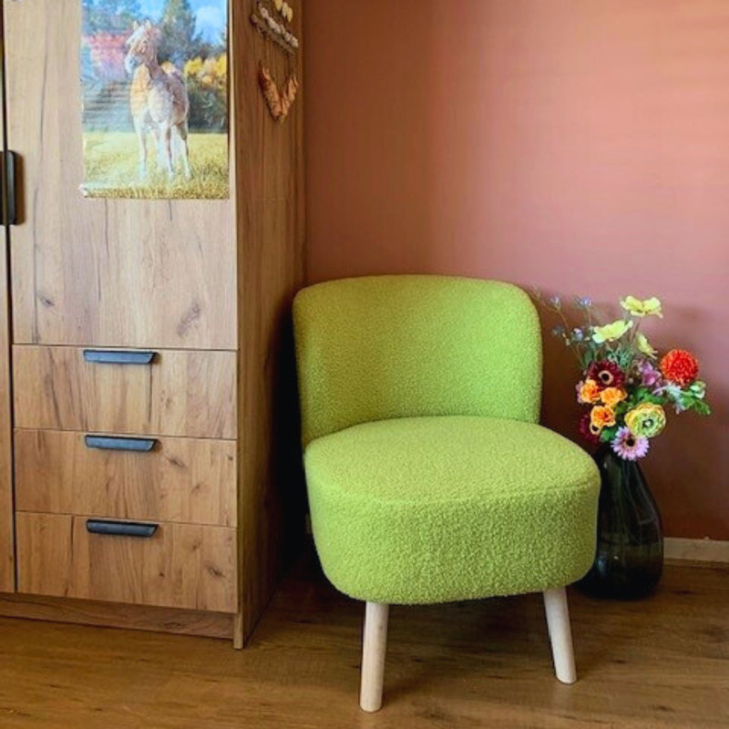 Fauteuil Sita - groen - 69x56x66 cm
