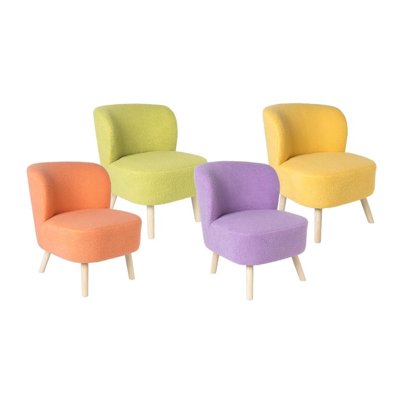 Fauteuil Sita - lila - 69x56x66 cm