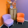 Fauteuil Sita - lila - 69x56x66 cm