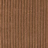 Poef rib vierkant- bruin - 38x35x35 cm