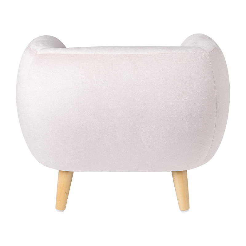 Kids fauteuil Peppi - lichtroze - 41x52x44 cm