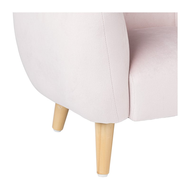 Kids fauteuil Peppi - lichtroze - 41x52x44 cm