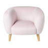 Kids fauteuil Peppi - lichtroze - 41x52x44 cm