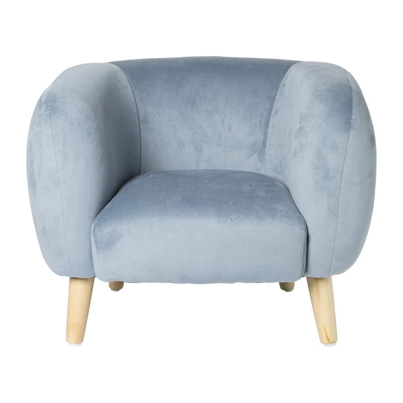 Kids fauteuil Peppi - lichtblauw - 41x52x44 cm