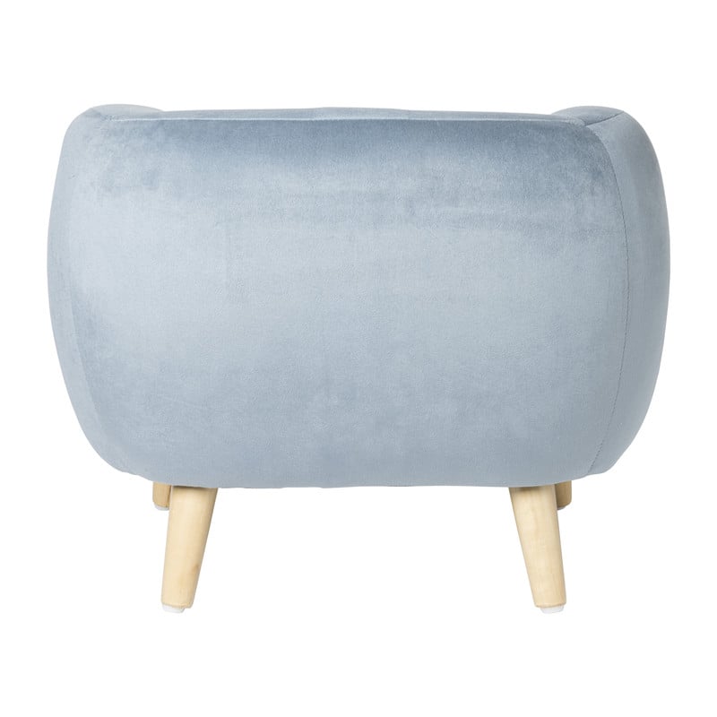 Kids fauteuil Peppi - lichtblauw - 41x52x44 cm